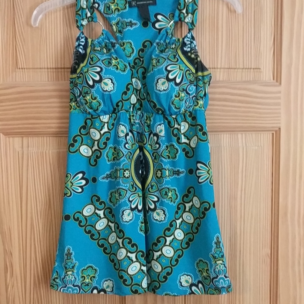 Silky print top